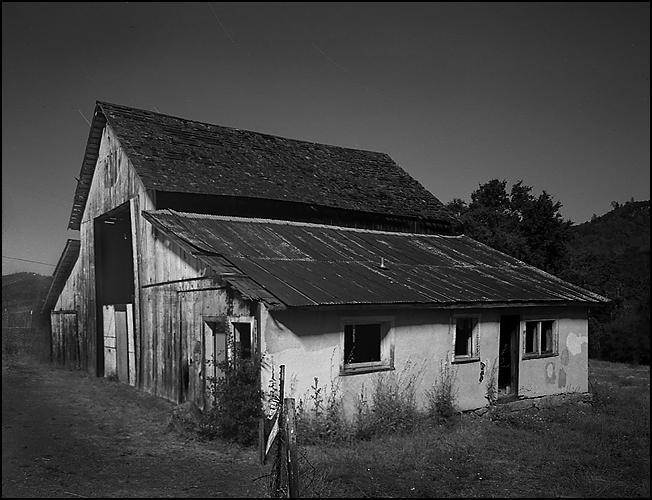 Moonlit Barn